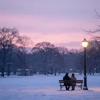 گرگ‌ومیش اثیری زمستانی