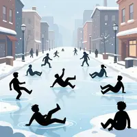 सर्दियों की मज़ेदार दुर्घटनाएँ