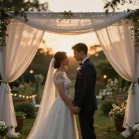 Casamento no Jardim ao Pôr do Sol