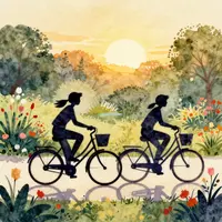 دوچرخه‌سواری دوستان