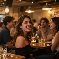 Атмосфера вечеринки в пабе