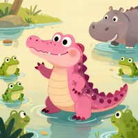 Pink Crocodile