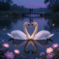 Romantická Noční Scéna