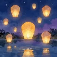 Floating Lanterns Art