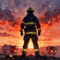 Герой-пожарный