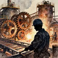 Зауыт жұмысшысының сұлбасы