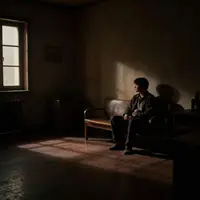 חלל פנימי בתאורה עמומה