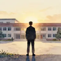 Молодой человек в школе