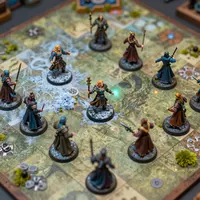 Scéna s miniaturami