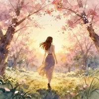 Romantik bahar gəzintisi