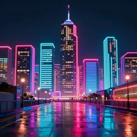 Noci v neonovém městě