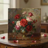 طبیعت بی‌جان گل‌دار قدیمی