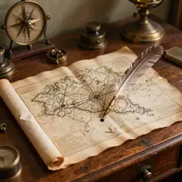 Vintage Mapy Objevů