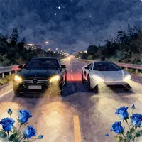 Романтическая ночная поездка