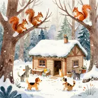 Animais Amigáveis de Inverno