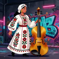 Искусство Урбан Фолк Фьюжн