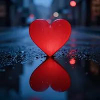 Romantische stedelijke reflectie