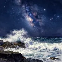 Yıldızlı Gece Kıyısı