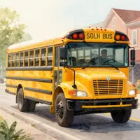 स्कूल बस की यात्रा