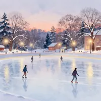 Lapangan Es Musim Dingin