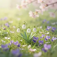 Весенние луговые цветы