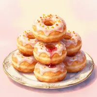 Сладкие пончики