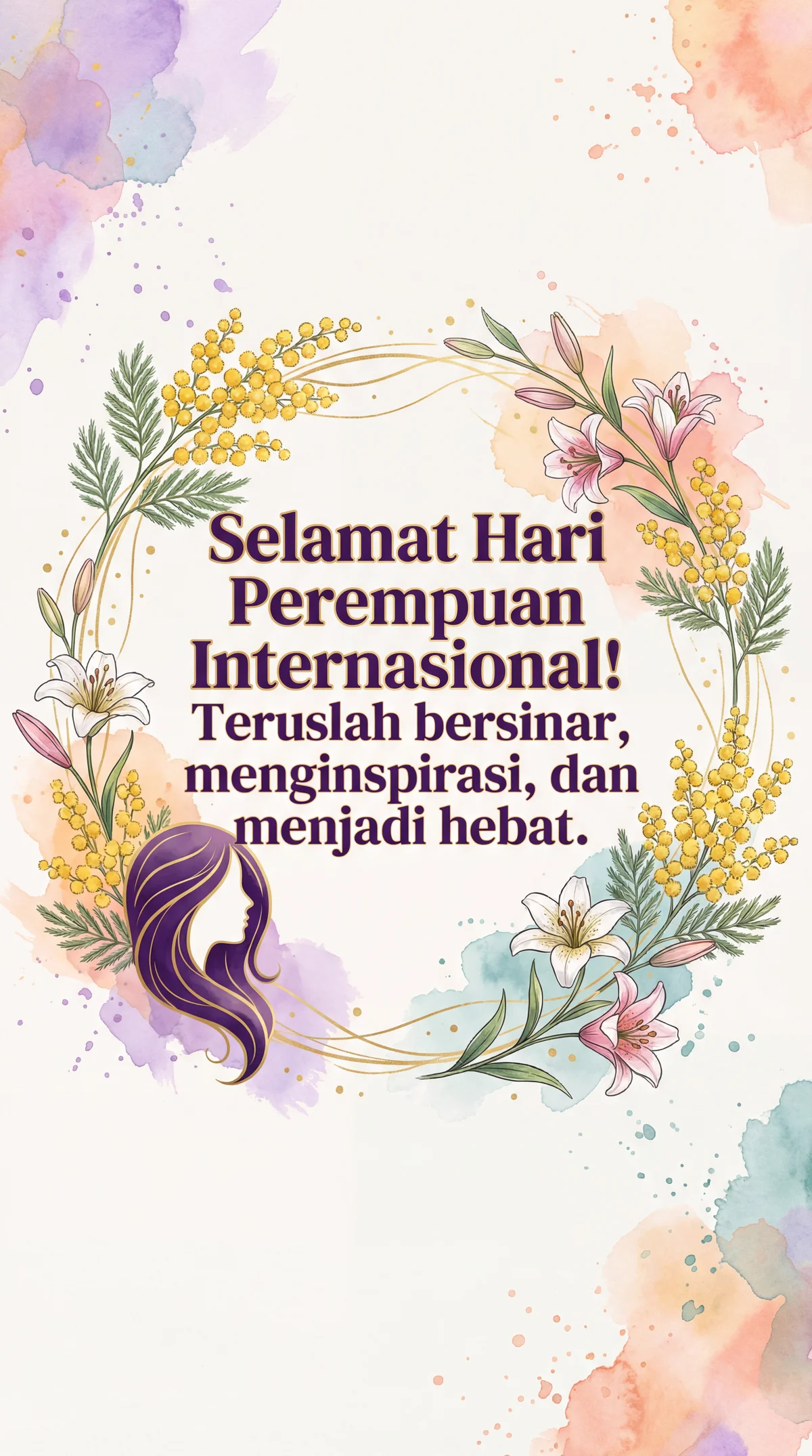 Kartu ucapan Hari Perempuan Internasional