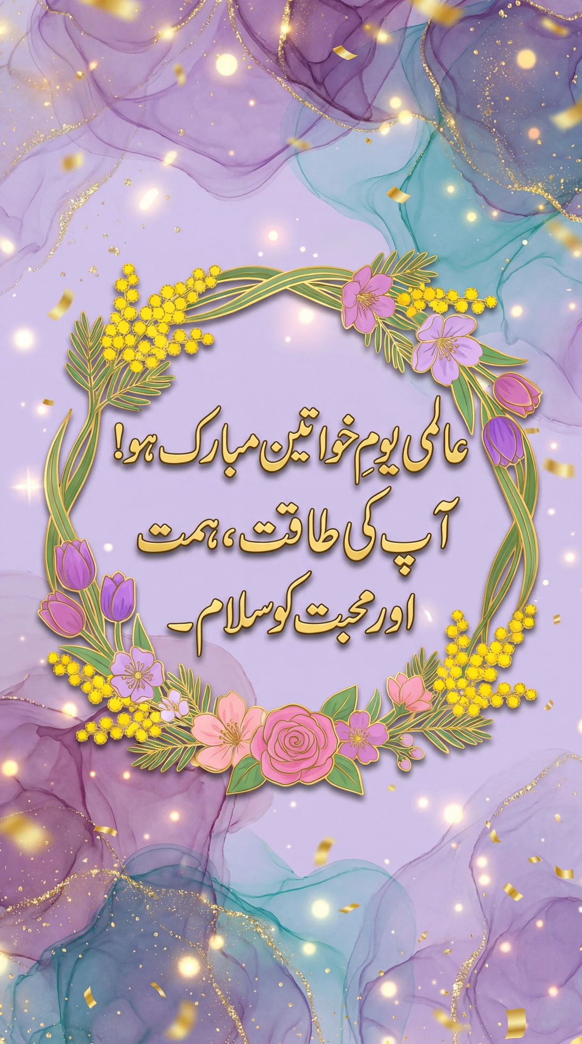 بین الاقوامی یوم خواتین کی مبارکباد