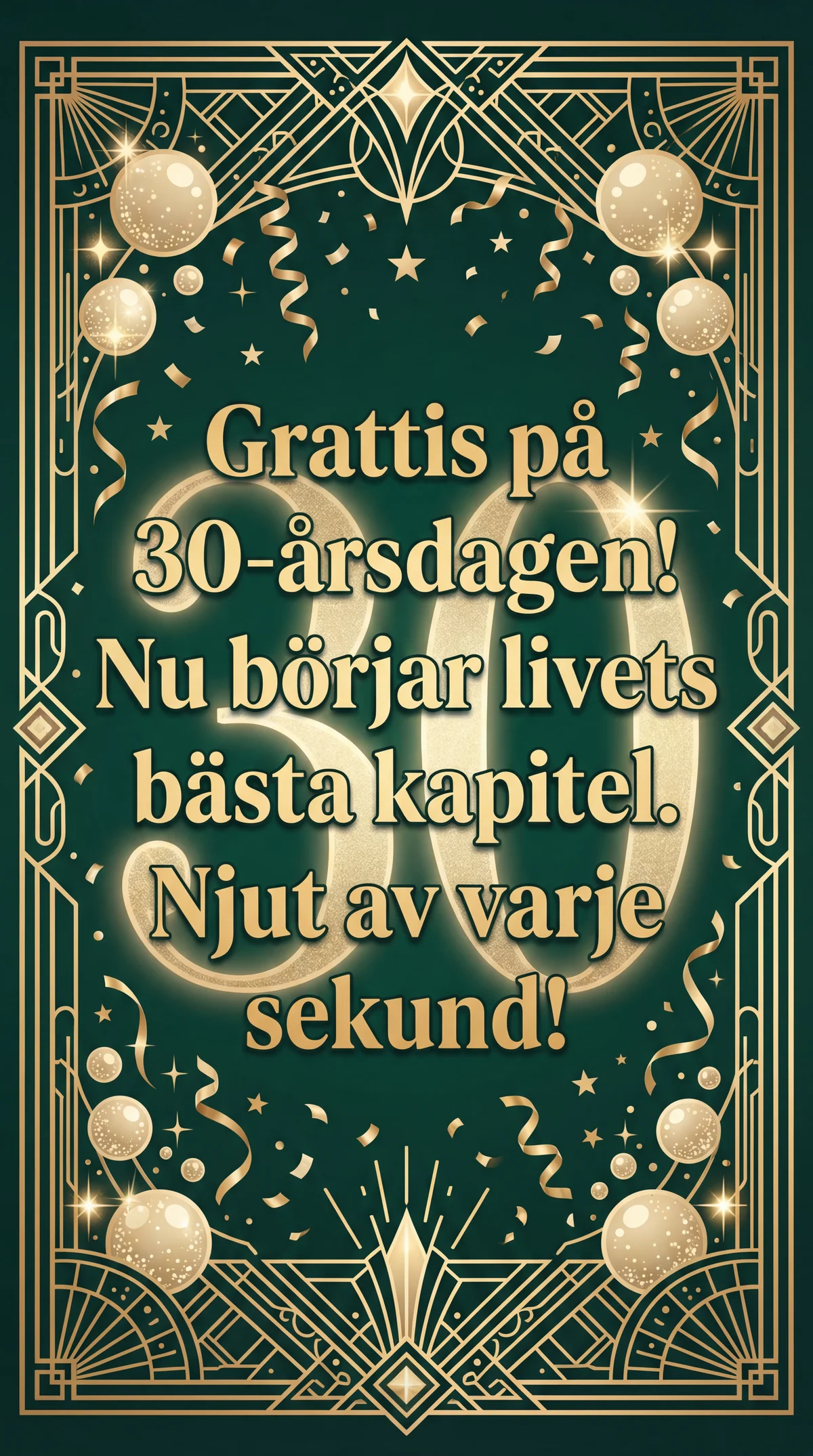 grattis på födelsedagen för 30-åring