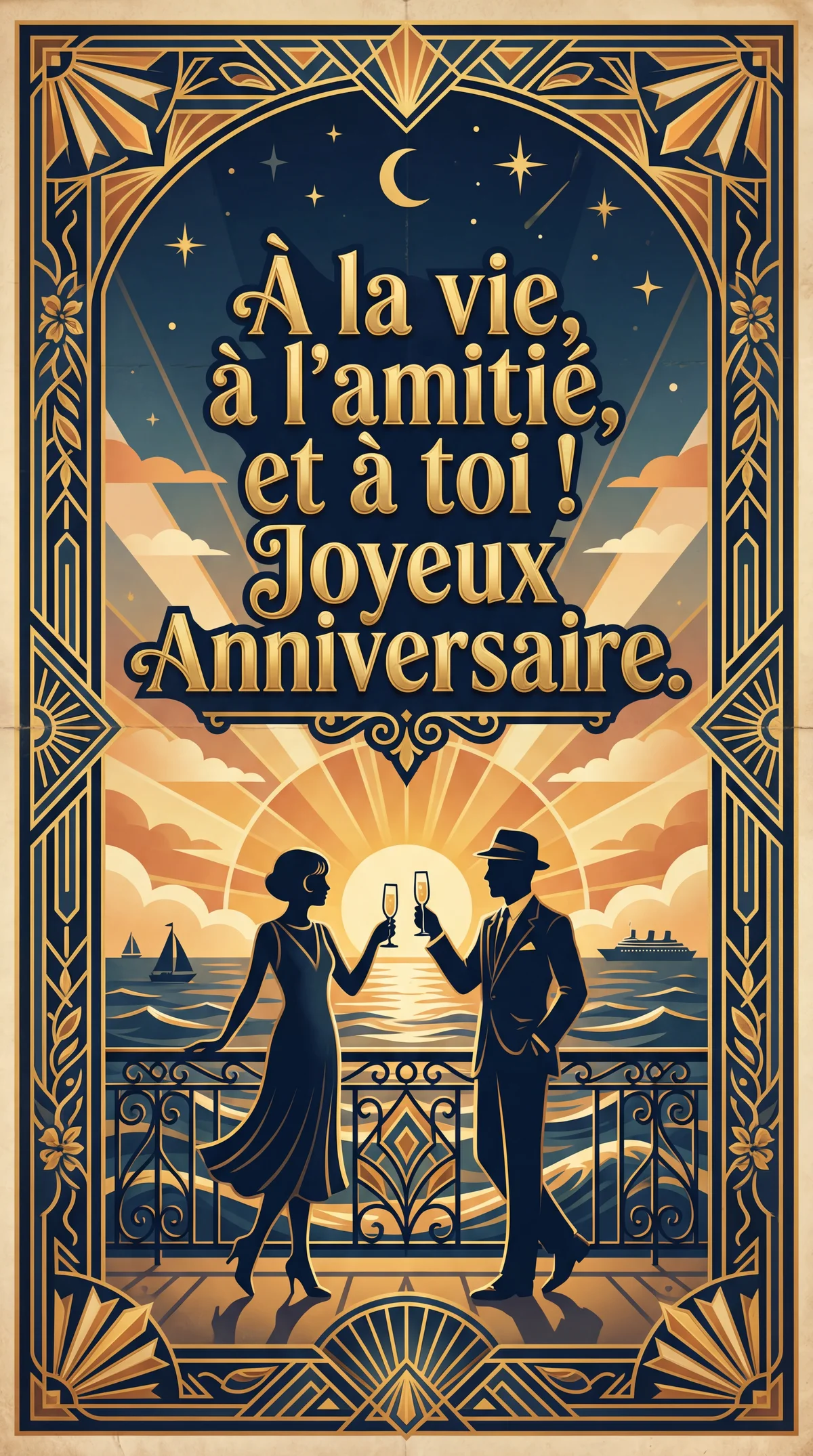 carte d'anniversaire pour un ami proche