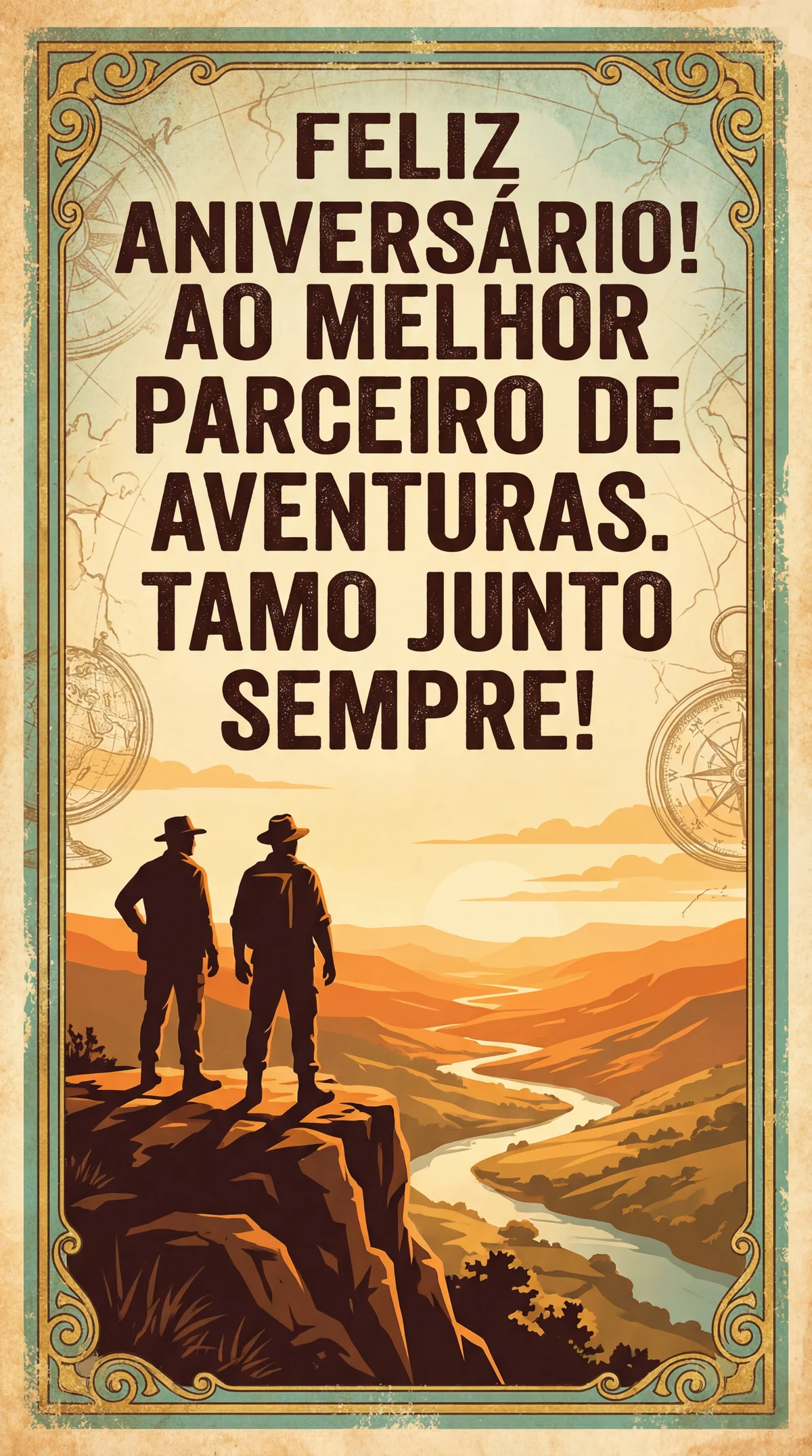 cartão de aniversário para o melhor amigo