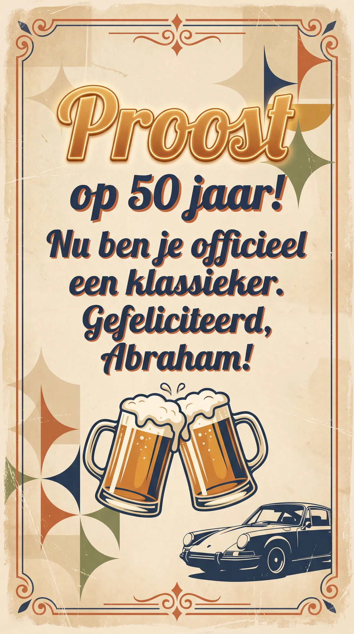 felicitatie verjaardag 50 jaar voor een vriend