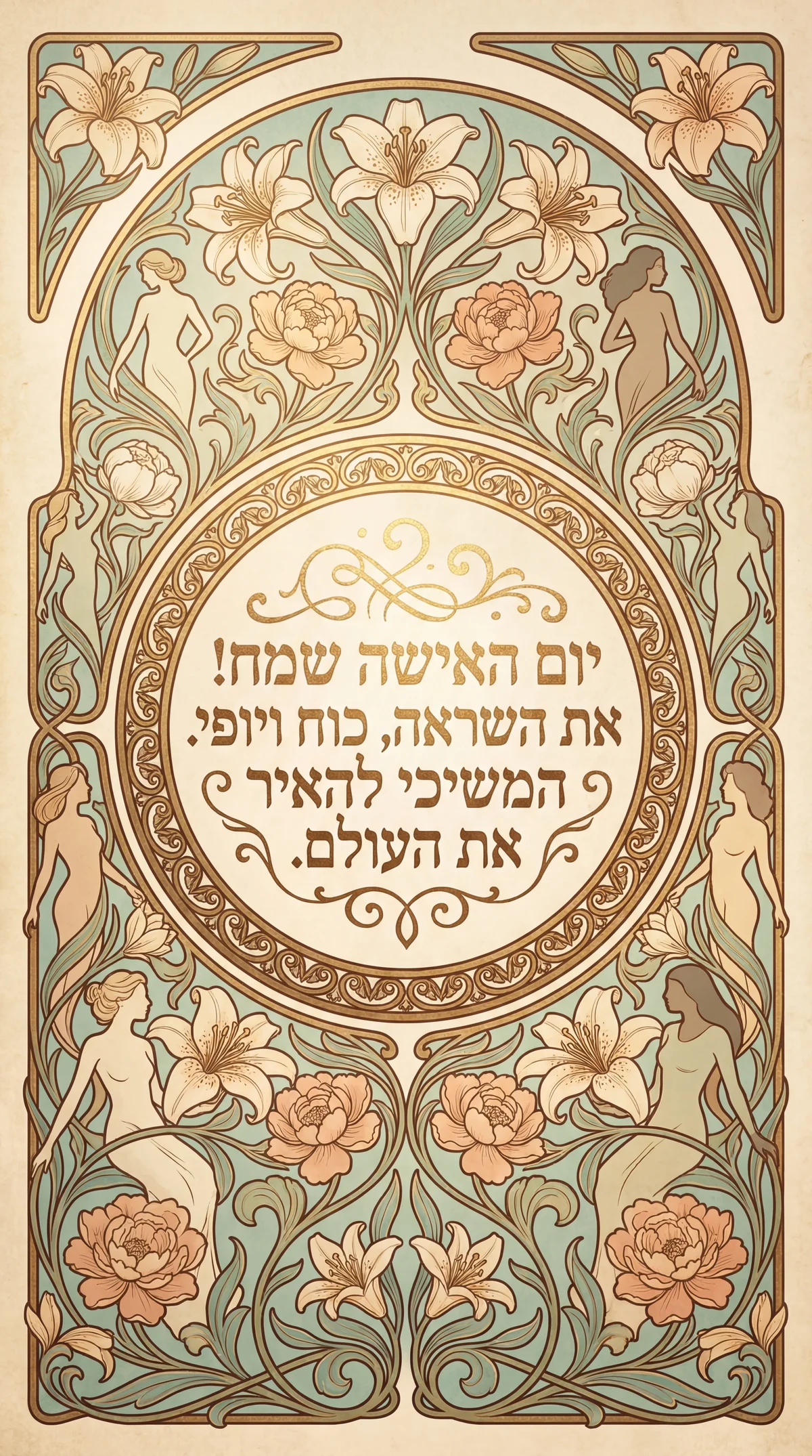 כרטיס ברכה ליום האישה הבינלאומי