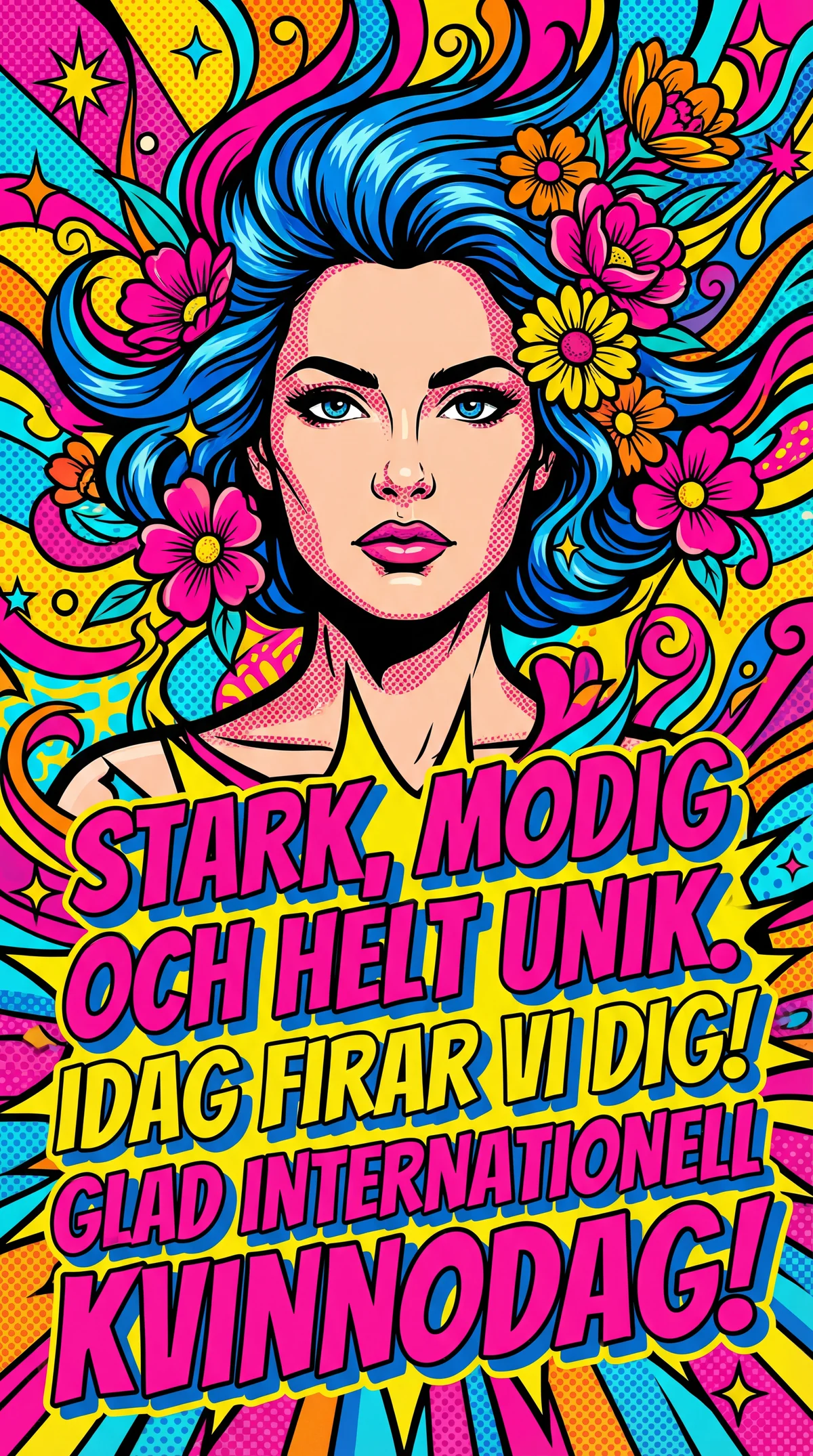 Kort till en stark kvinna på Internationella kvinnodagen