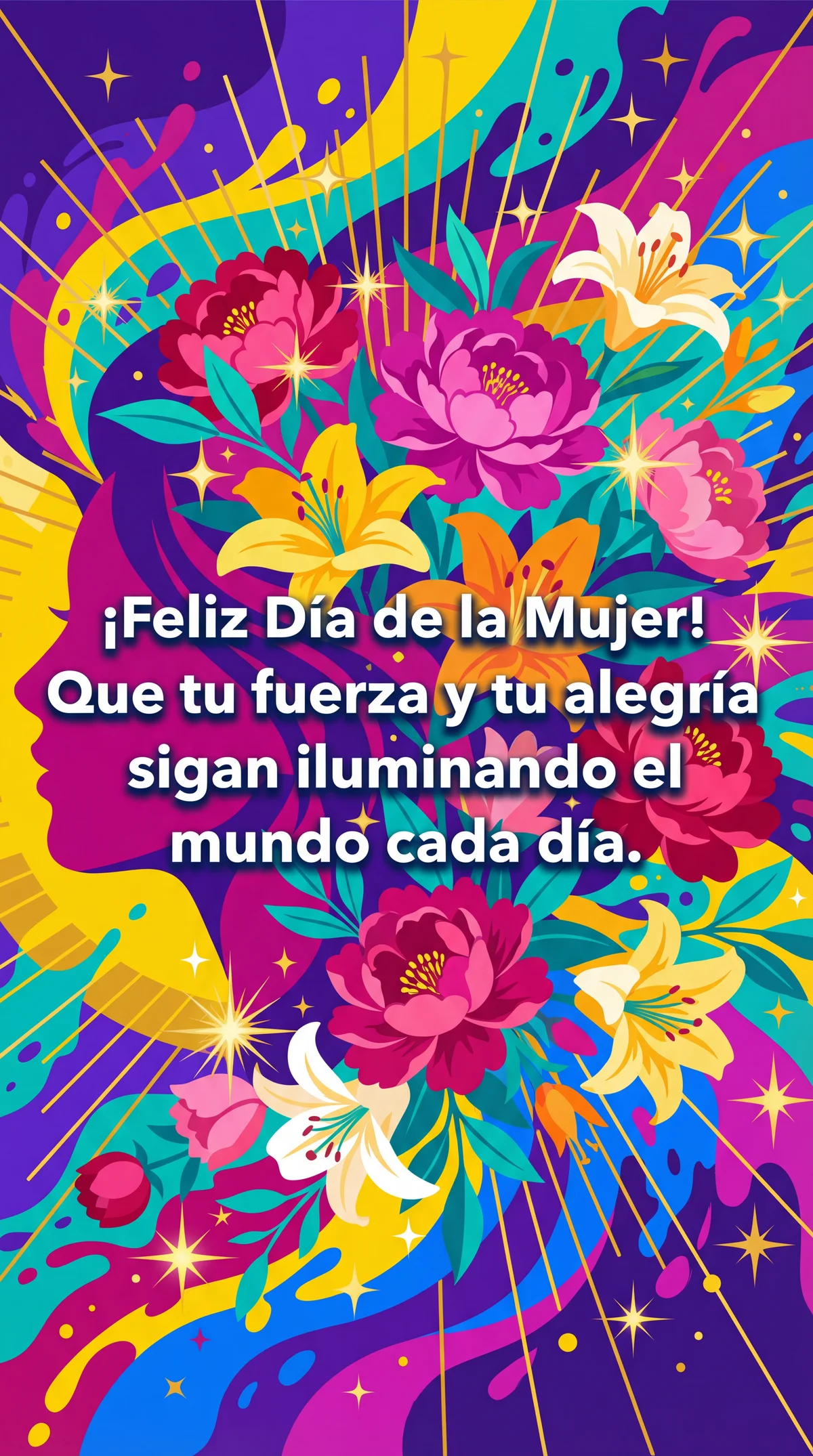 Mensaje para el Día de la Mujer, celebrando tu fuerza y aleg...