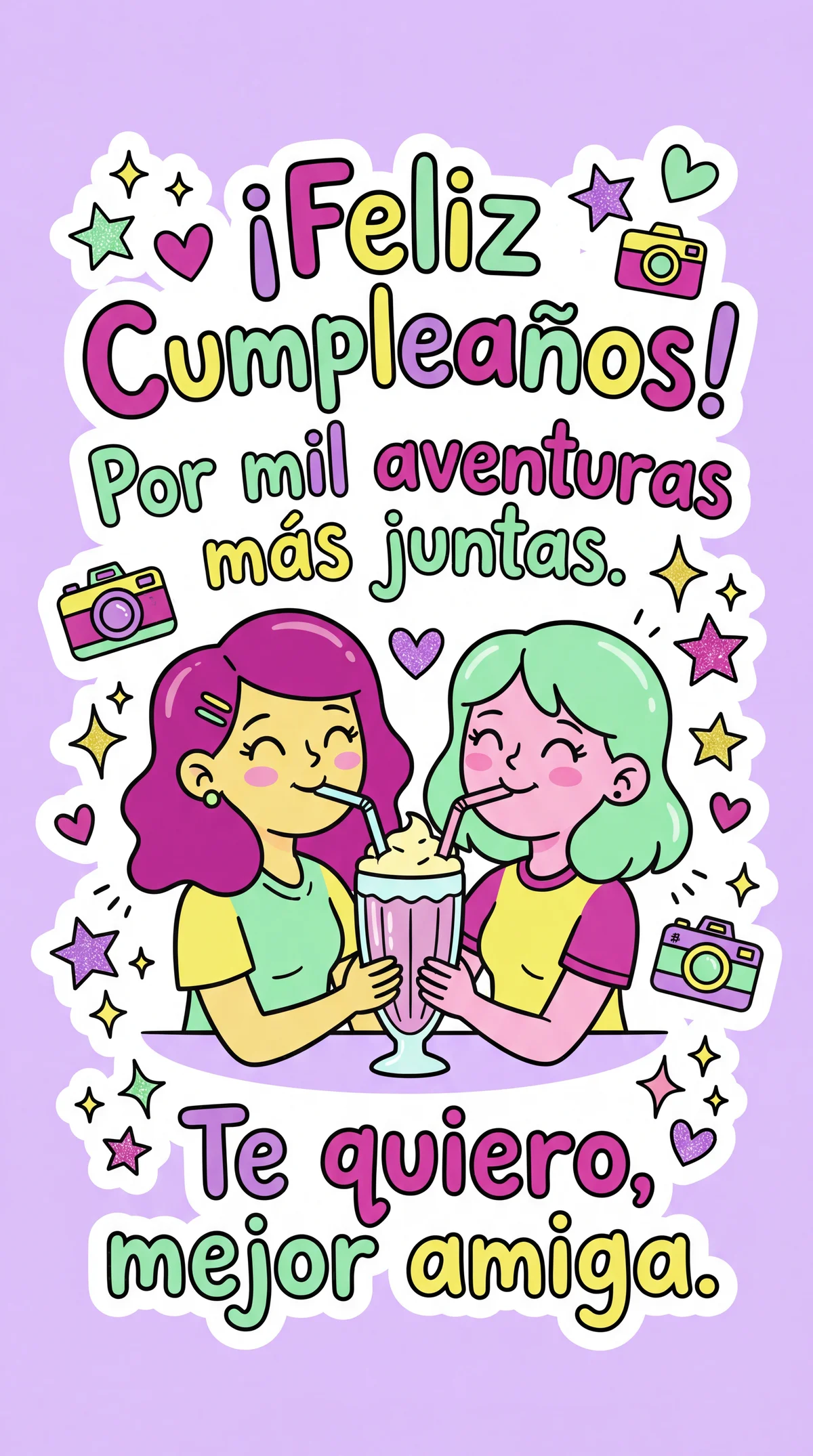 tarjeta de cumpleaños para mi mejor amiga