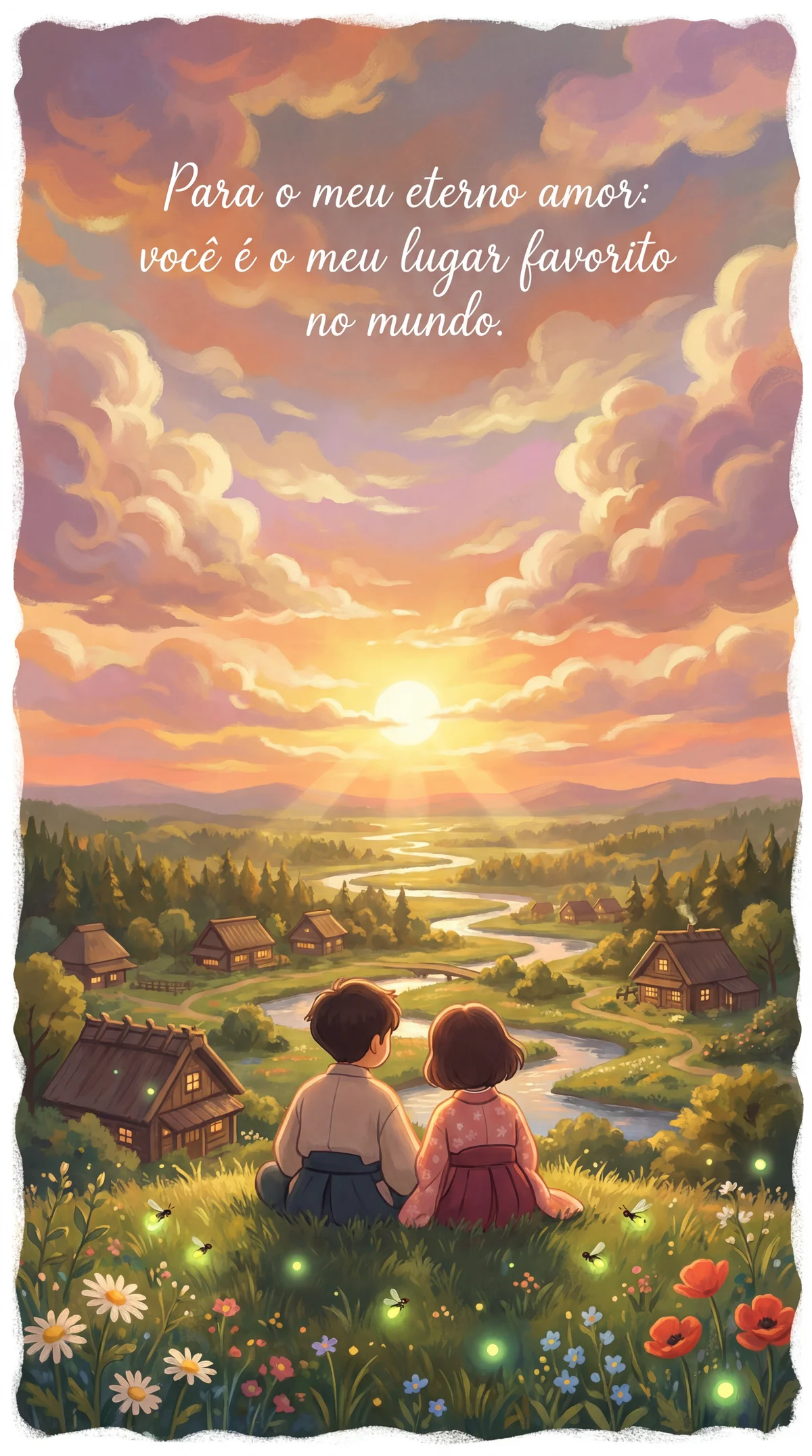 cartão de Dia dos Namorados para o meu amor