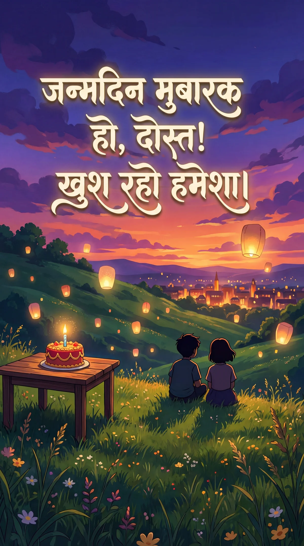 दोस्त को जन्मदिन की शुभकामनाएँ