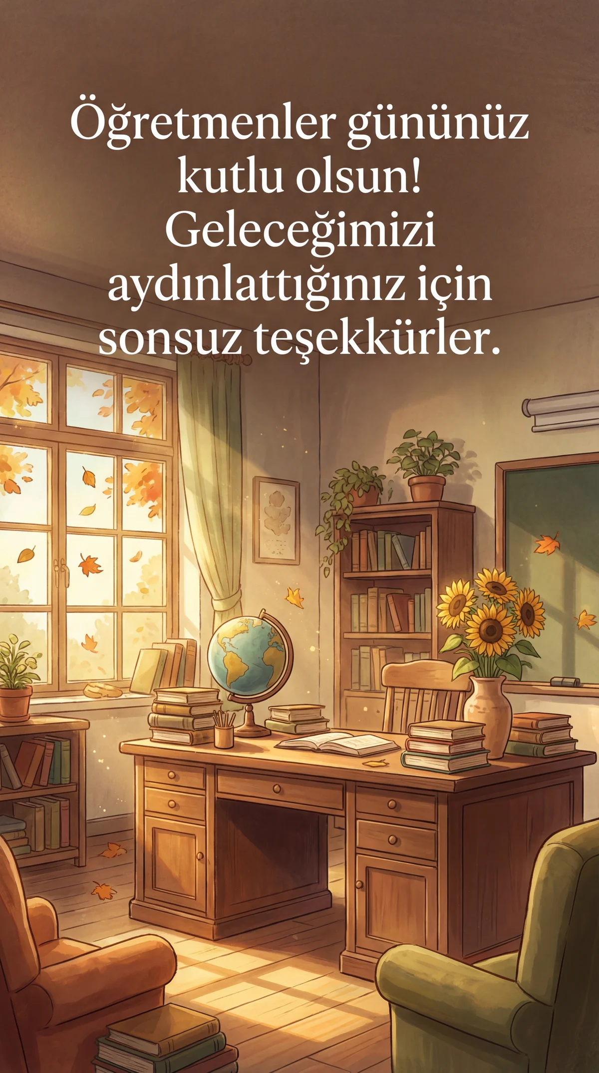 Öğretmenler Günü için içten bir kutlama mesajı