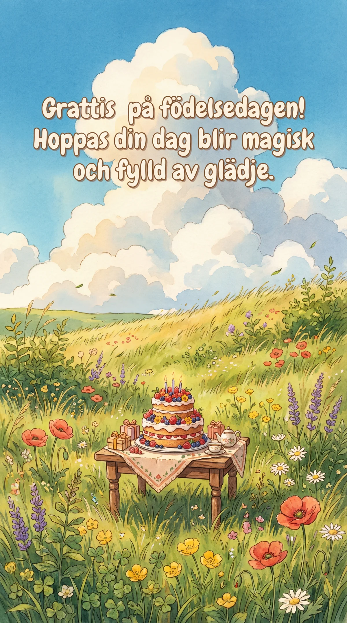 grattis på födelsedagen text