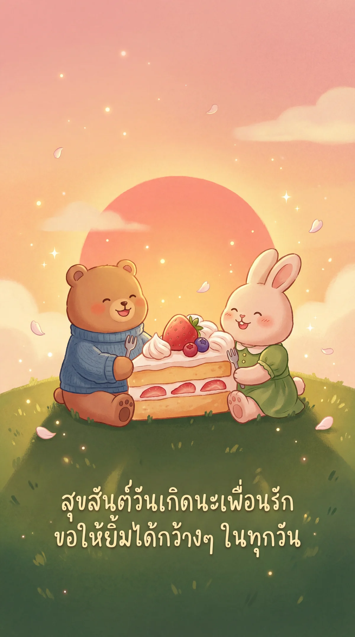 ข้อความอวยพรวันเกิดเพื่อนสนิท