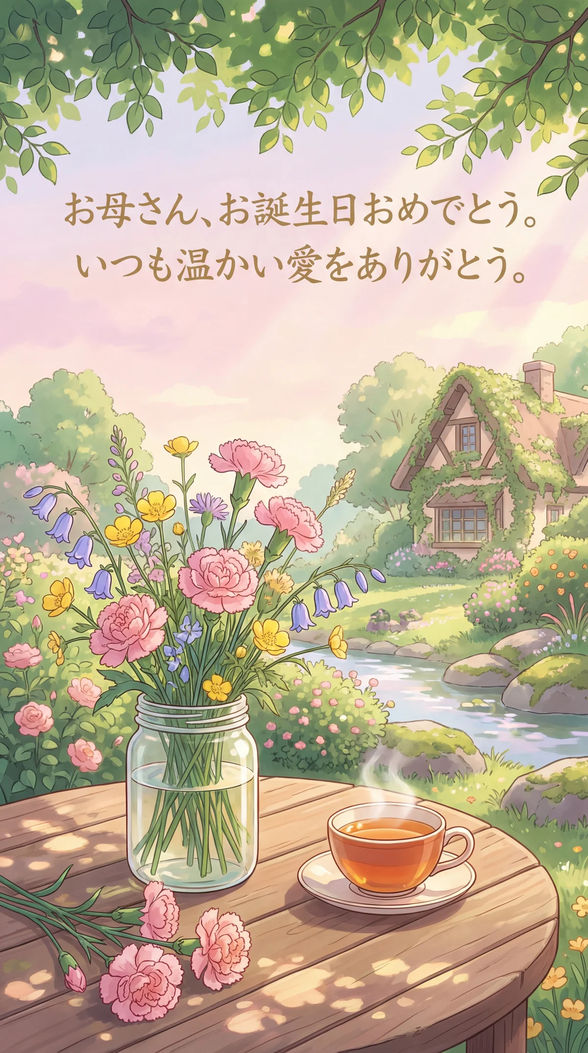 お母さんへの誕生日カード