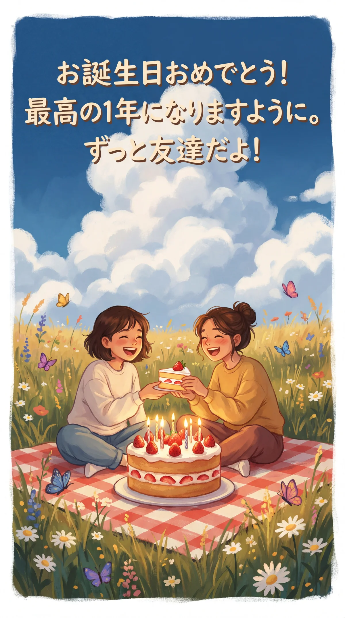 友達の誕生日おめでとうメッセージ