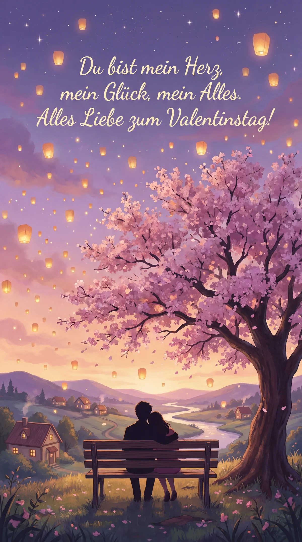 Valentinstag Grußkarte für meine große Liebe