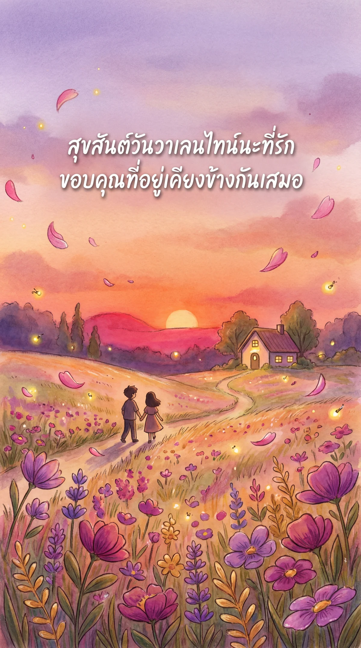 การ์ดอวยพรวันวาเลนไทน์สำหรับคนรัก