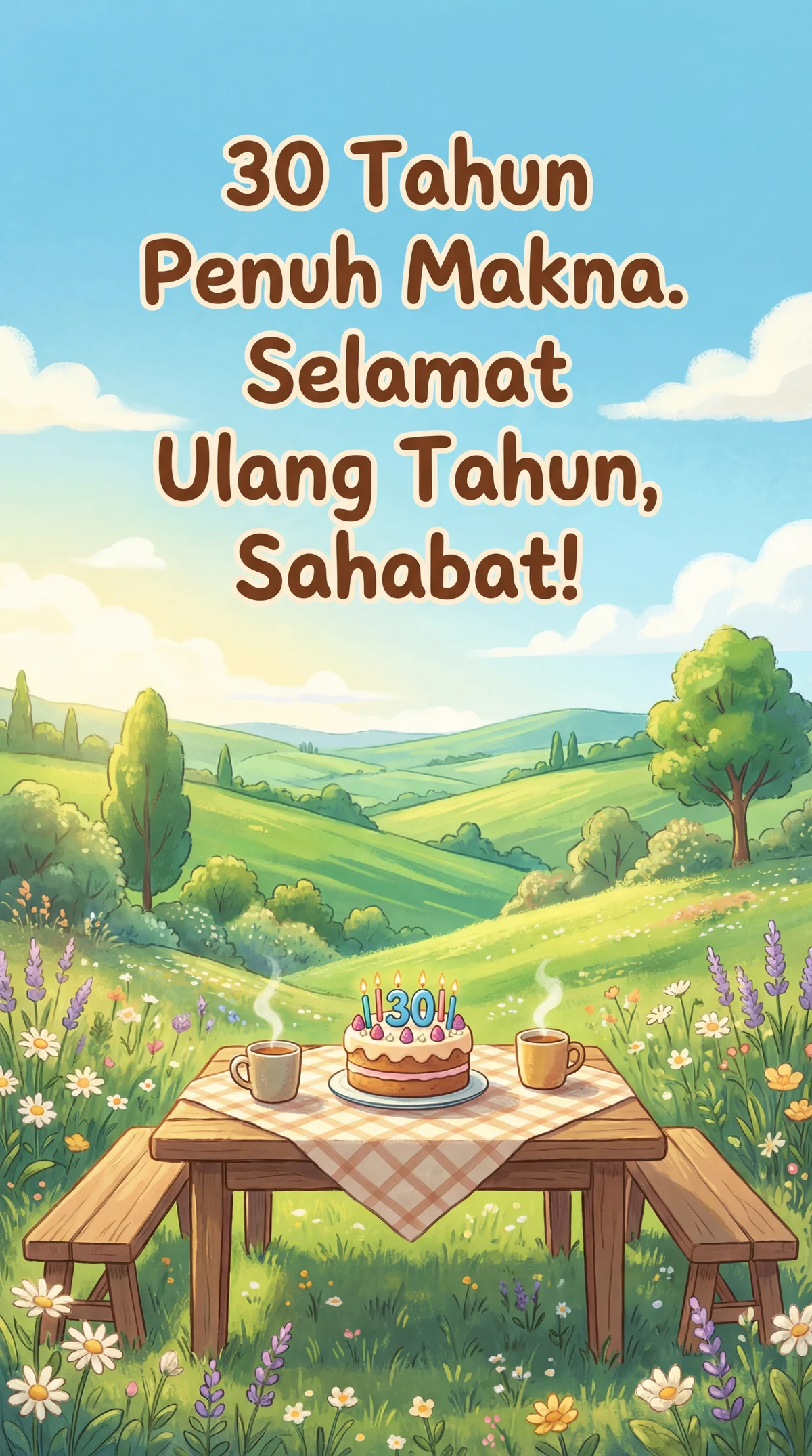 ucapan selamat ulang tahun ke-30 untuk sahabat