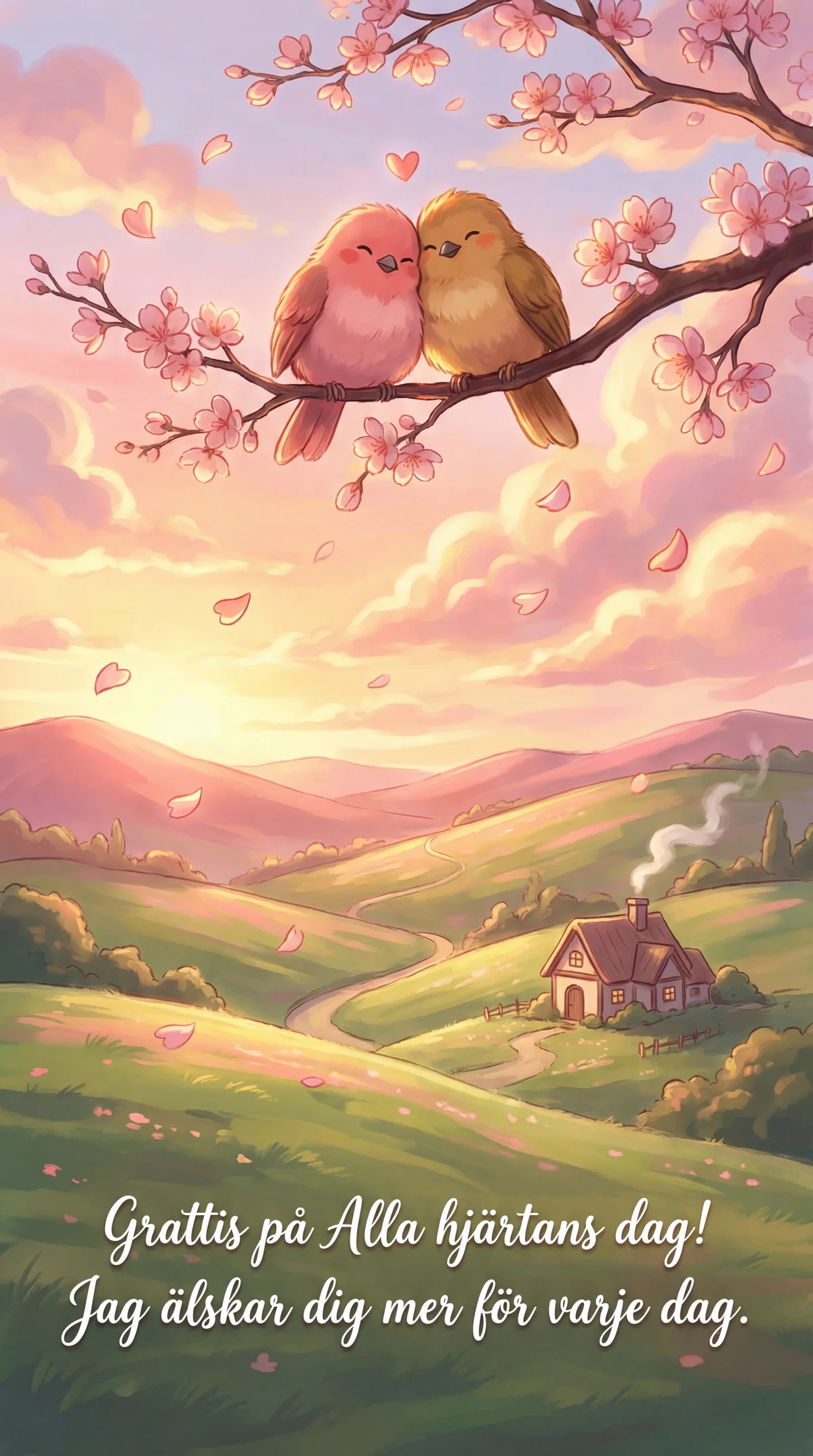 Grattis på Alla hjärtans dag till min älskade!