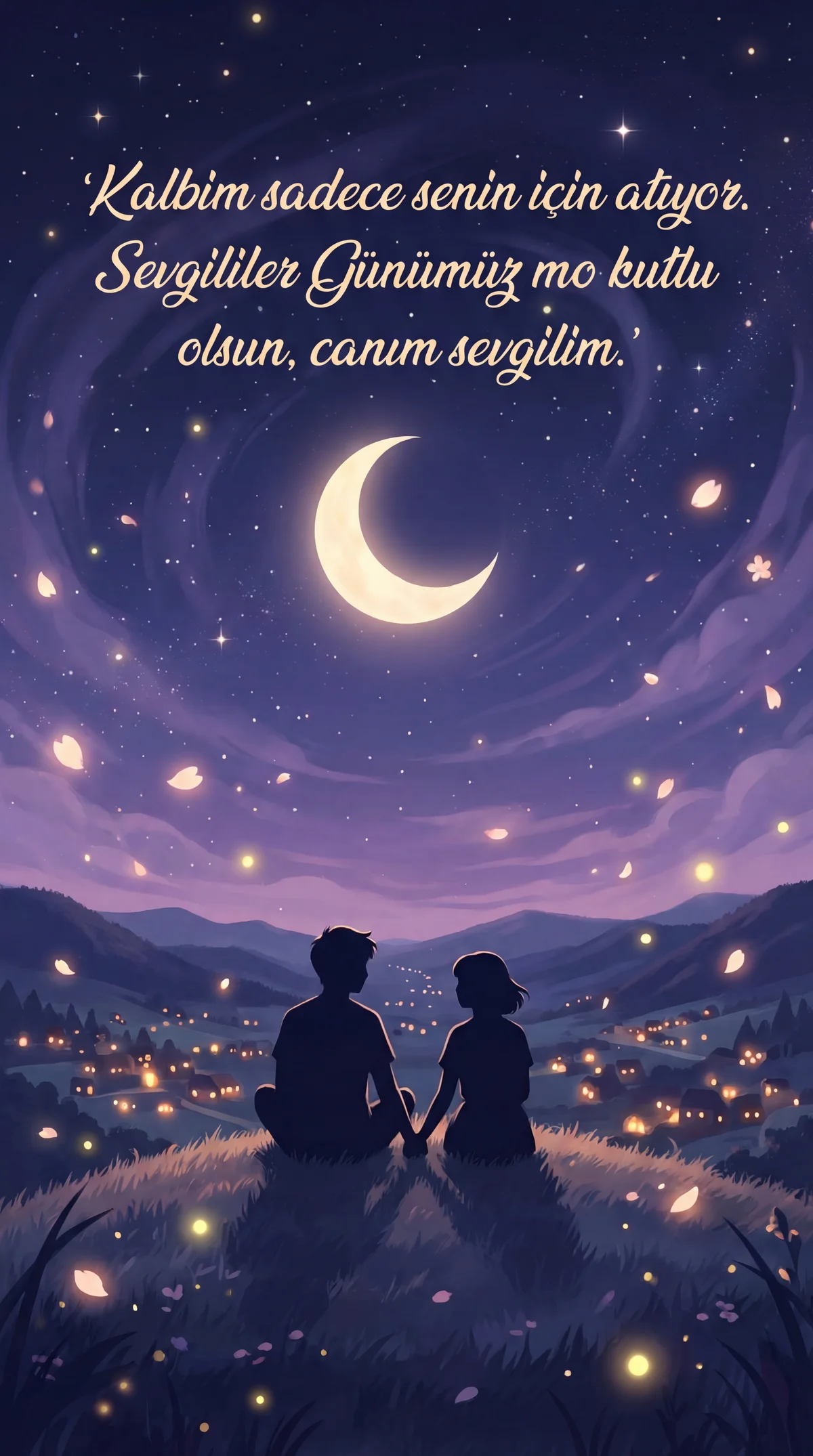 Sevgililer Günü kartı için mesaj