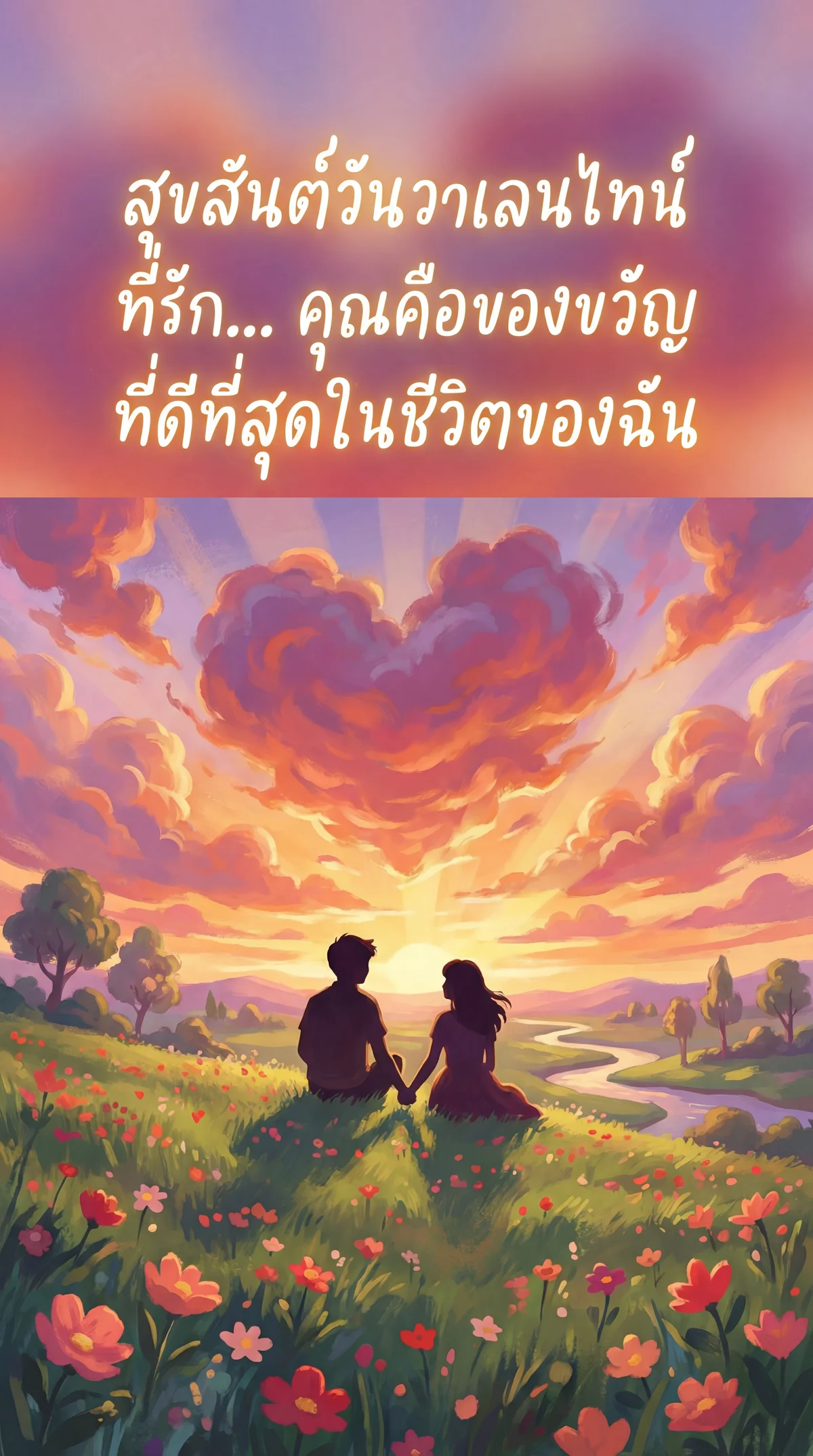การ์ดอวยพรวันวาเลนไทน์ให้คนรัก