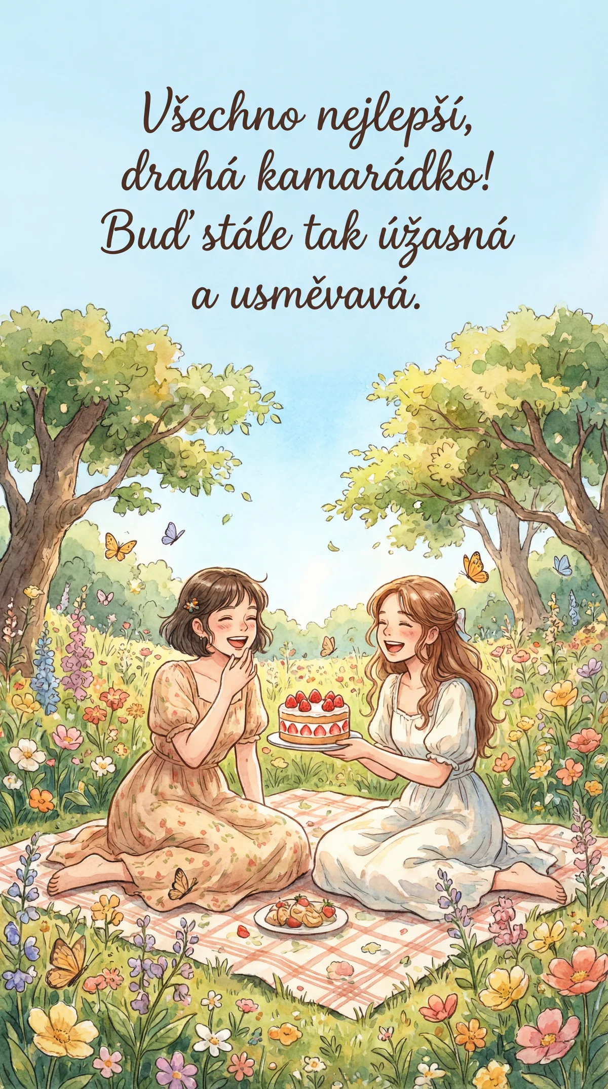 Přání k narozeninám pro kamarádku